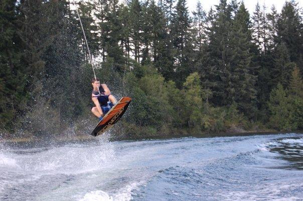 "Wakeboarding down near Shelton. Long drive out of the city to the peace and quiet of the lake."—Chris Deitrick