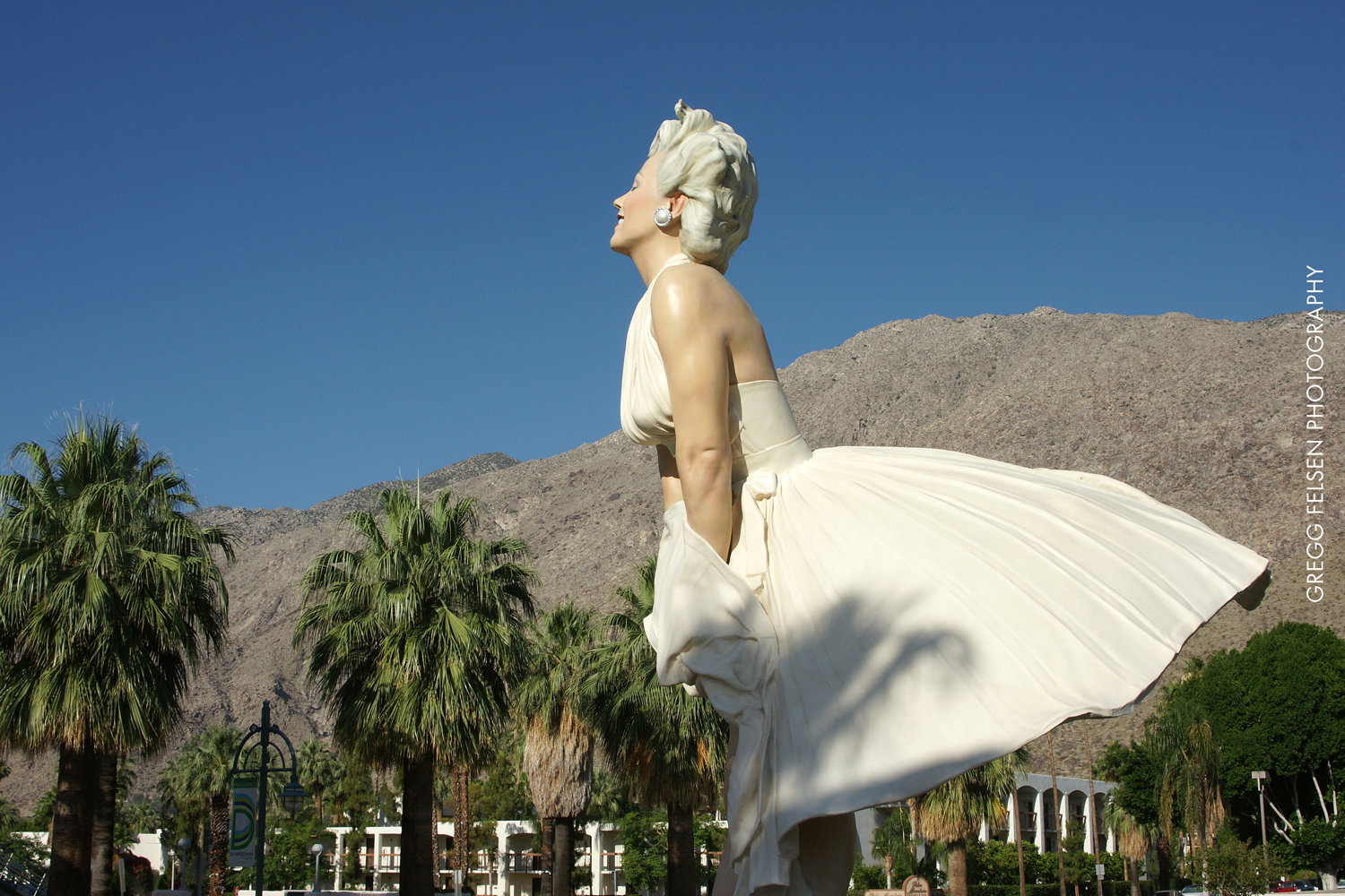 Story goes that Marilyn Monroe was discovered at Charlie Farrell's Racquet Club in Palm Springs. She's (much) bigger than life at the 26-foot skirt-up sculpture of the icon. It'll stay at the corner of Palm Canyon Drive and Tahquitz Canyon Way—about a 25-minute walk from the Ace—only through June 2013.