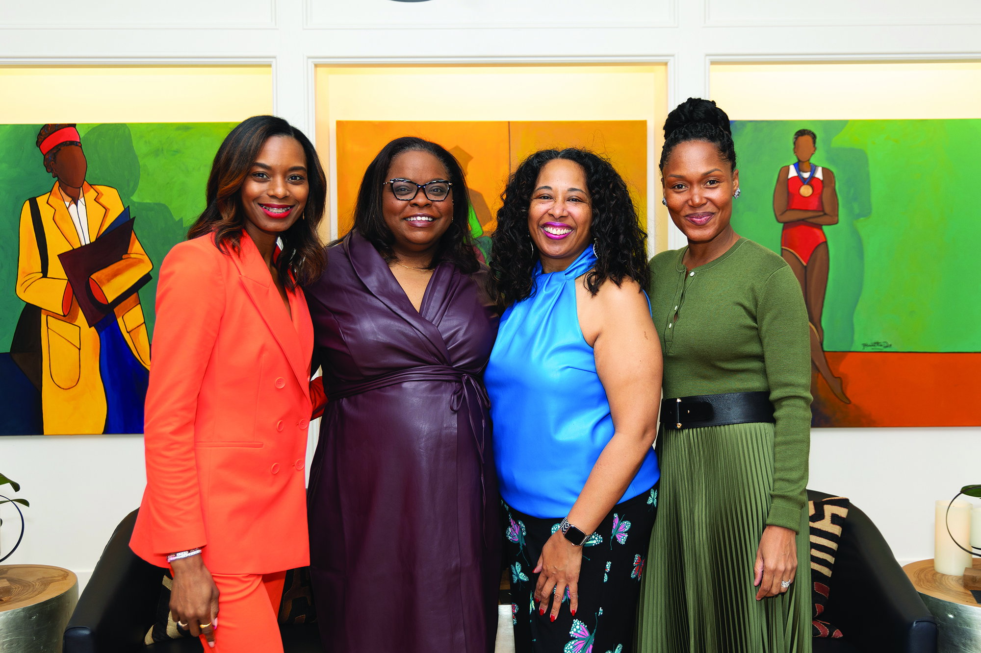 T’wina Nobles, Michelle Merriweather, Angela Jones, and Andrea Caupain Sanderson.