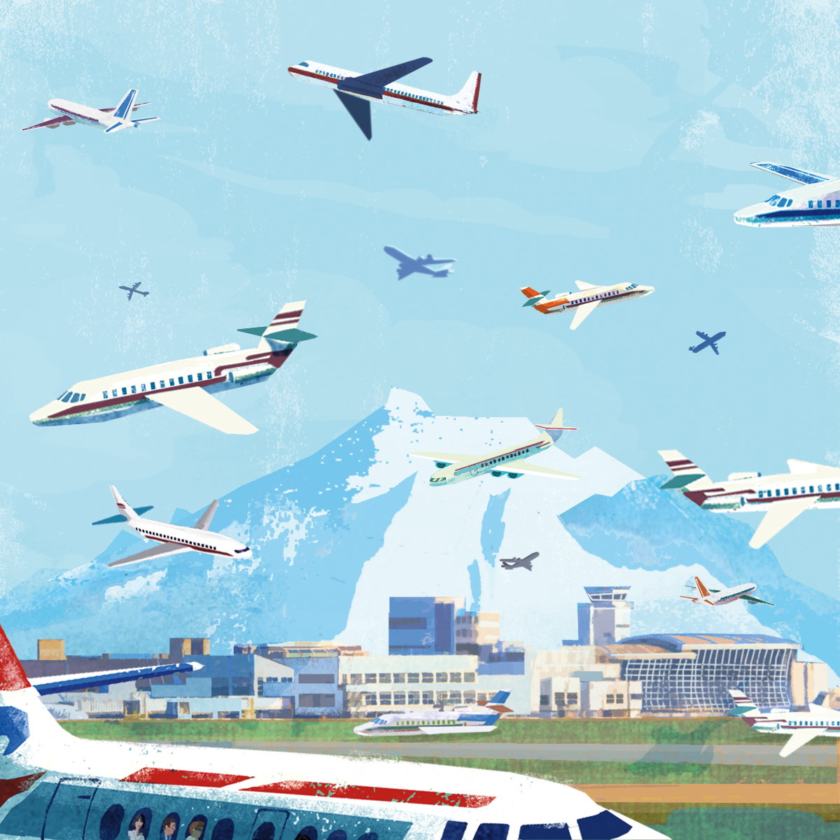 Interior illustration airport    eva va zquez  mg9ner