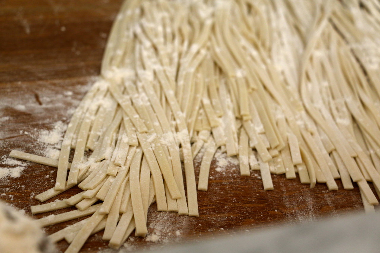 Expect to see more varieties of pastas—about four or five  every day for lunch and dinner—like the eggless trenette which chef de cuisine Carrie Mashaney does with dungeness crab, cherry tomatoes, and chilies.