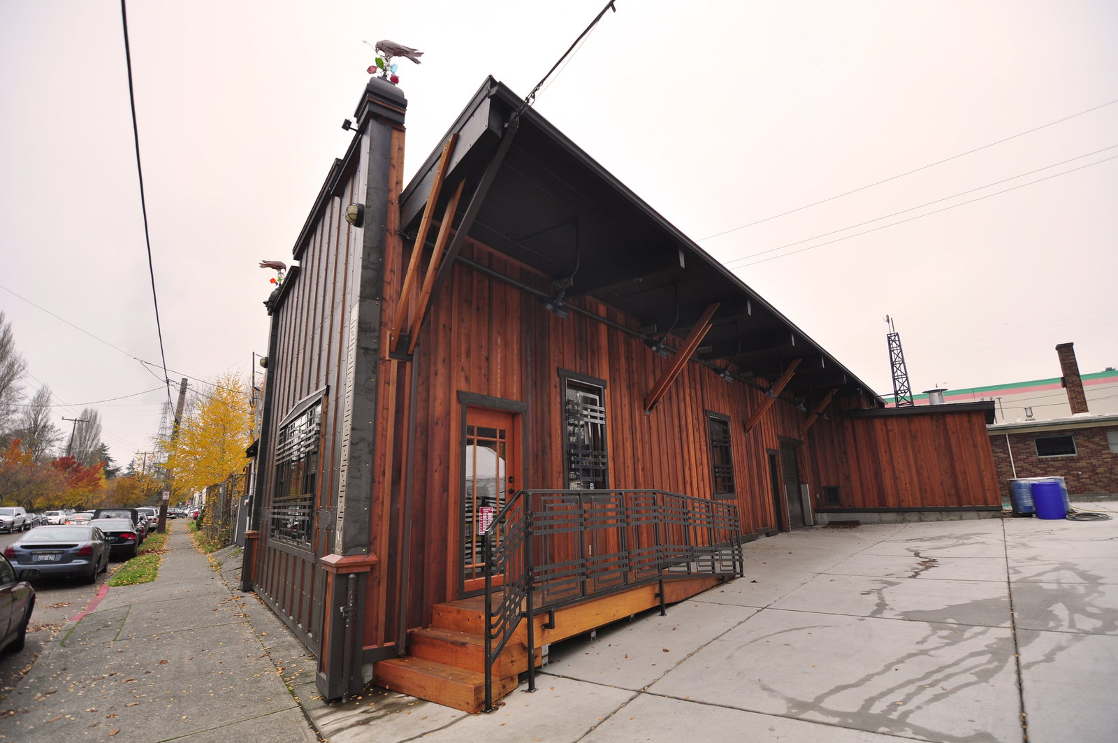 The Mischief team has big plans for the distillery. The parking lot has been paved over to use as an event space, complete with stage, that will be blocked off from the street by a tall gate. Just to the right of the gate is an auxiliary building that will be expanded and converted into a bar and rooftop space for partiers and concert-goers. They’ve started their own record label, Bootleg Records, and already have artists lined up for summer events.