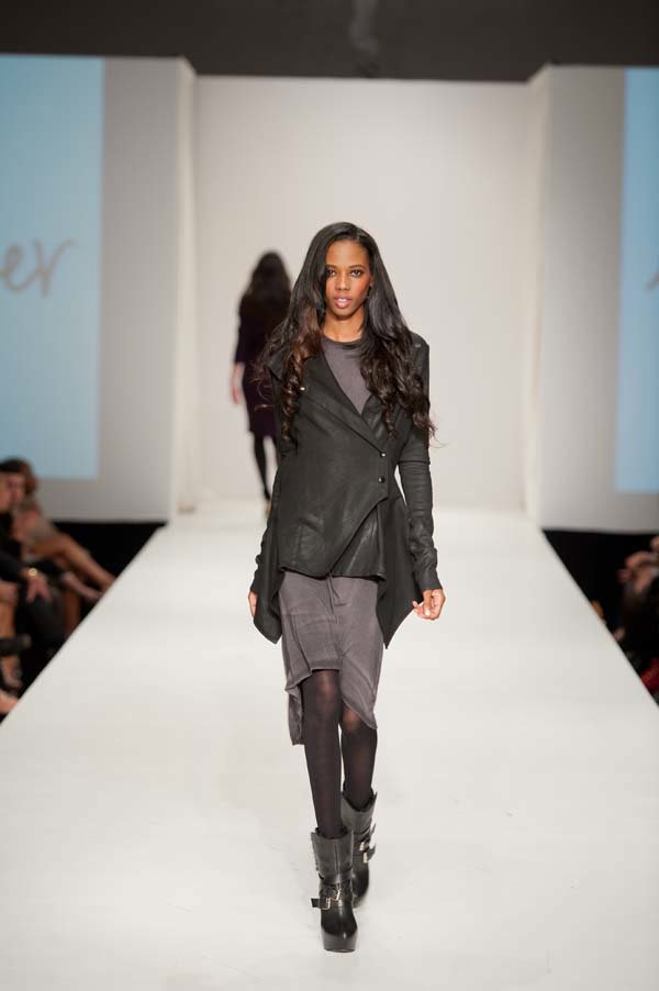 ‘I showed in LA once a few years ago, but not as a headliner on the big night,’ says Parker. ’This year my show was televised live on KTLA to over one million people, so it was a great way to say who I am as a designer while the reality show I am on is airing.